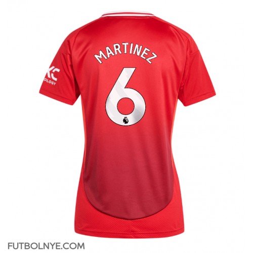 Camiseta Manchester United Lisandro Martinez #6 Primera Equipación para mujer 2024-25 manga corta